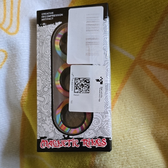 Magnetic Rings Other - NIB - Magnetic Rings Fidget Unisex Toy with Rainbow Finish - set of 3